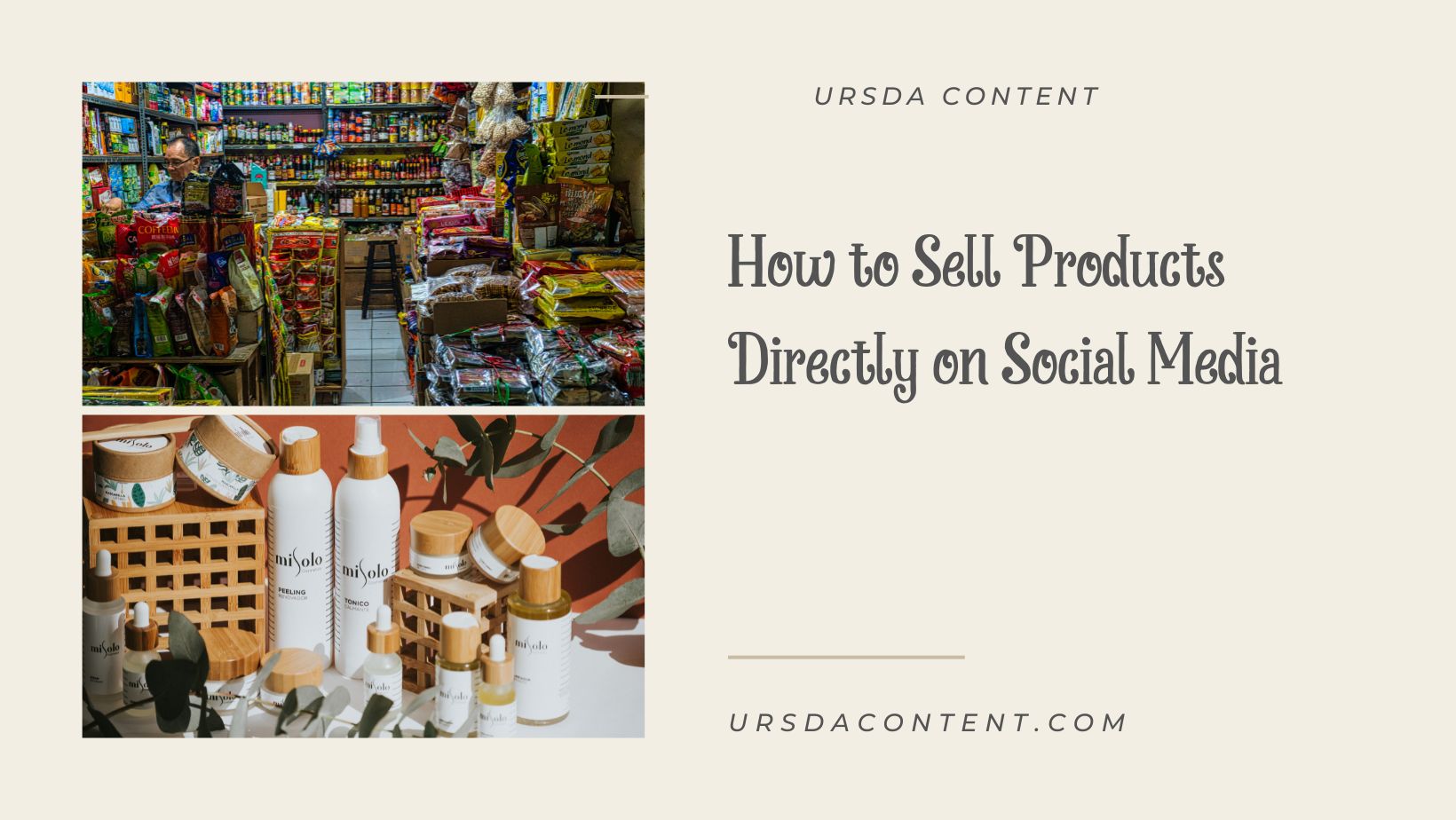 How to Sell Products Directly on Social Media